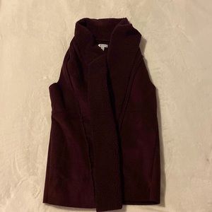 Burgundy vest